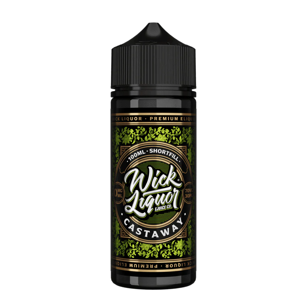 250326WickLiquorRENDER100mL0mgCastawayOPTIMISED Castaway Eliquid by Wick Liquor 100 ml - Image 1